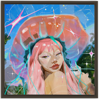 'Jelly Girl' Framed Canvas Print