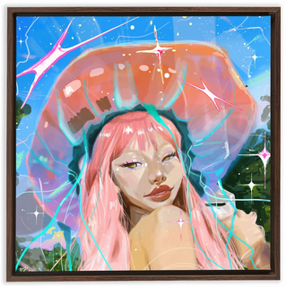 'Jelly Girl' Framed Canvas Print
