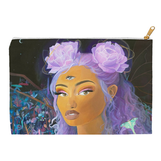 'Crowned' Zipper Pouch
