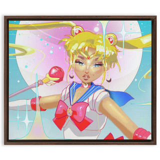 'Sailor Moon' Framed Canvas Print