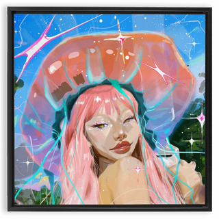 'Jelly Girl' Framed Canvas Print