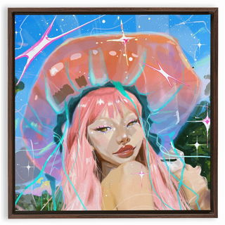 'Jelly Girl' Framed Canvas Print