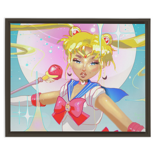 'Sailor Moon' Framed Canvas Print