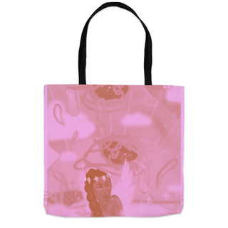 'Celestial Waters' Pink Tote Bag