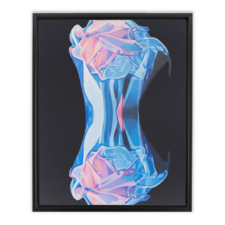 'Twin Flame' Framed Canvas Print