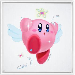 'Kirby' Framed Canvas Print