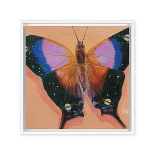 'Saturn Butterfly' Framed Canvas Print