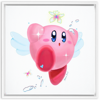 'Kirby' Framed Canvas Print
