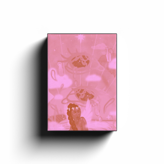 'Celestial Waters' (pink) Canvas Print